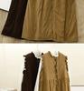 Women's Retro Forest-Style Sleeveless Corduroy Maxi Dress