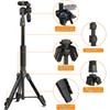 NIANYISO Tripod for and and with Storage Model 258 Cameras, Camcorders, Smartphones, DSLRs, 7-Level Telescopic, Mini, Compact, Lightweight, 3-Way
