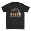 Vtipné pánské bavlněné tričko ANTIFA Portland Frog s kulatým výstřihem a krátkým rukávem, nadměrné velikosti