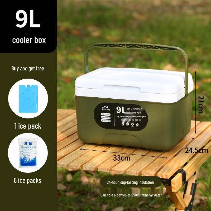 Portable Insulated Car Refrigerator for Camping and Fishing