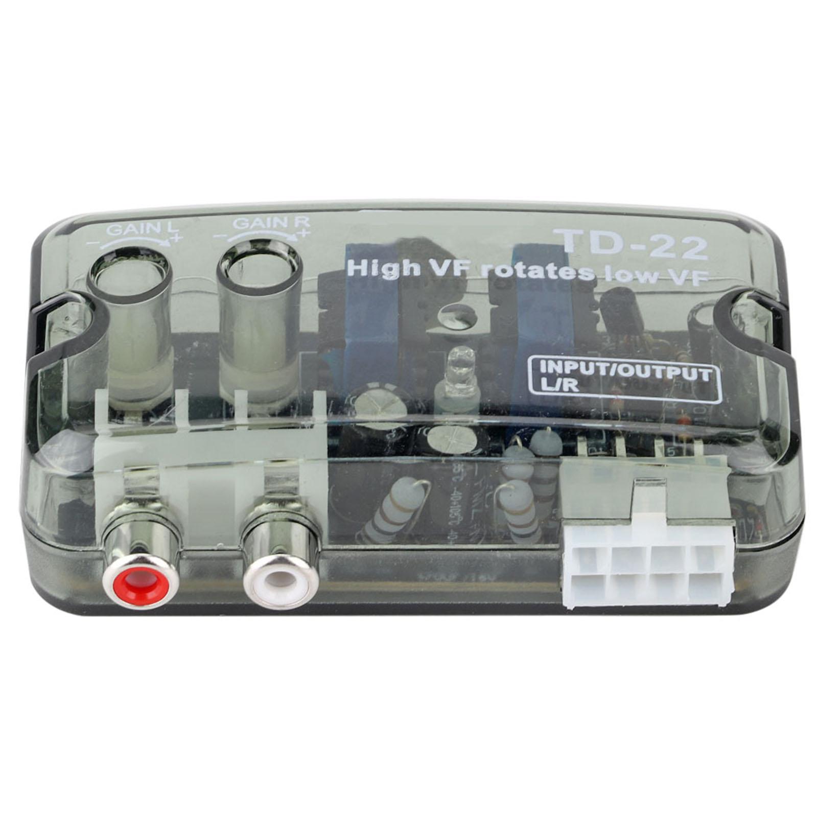 

Автомобильный аудио конвертер Стерео Высокочастотный в Низкочастотный Преобразователь Уровня Динамика с Проводом Управления