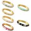 Enamel Hollow Out Flower Bangle Traditional Women's Hand Bracelet  Jewelry Gifts
