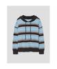 8SECONDS Striped Hoodie Pullover Sky Blue