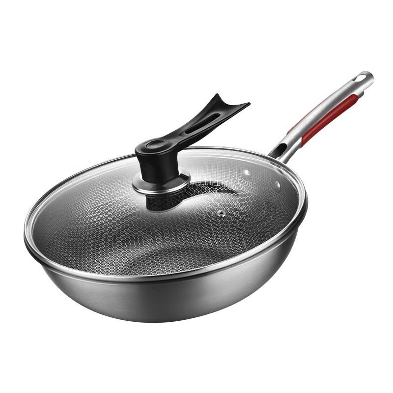 Wutuo Kangerle 32cm Antihaft-Haushaltswok mit Deckel