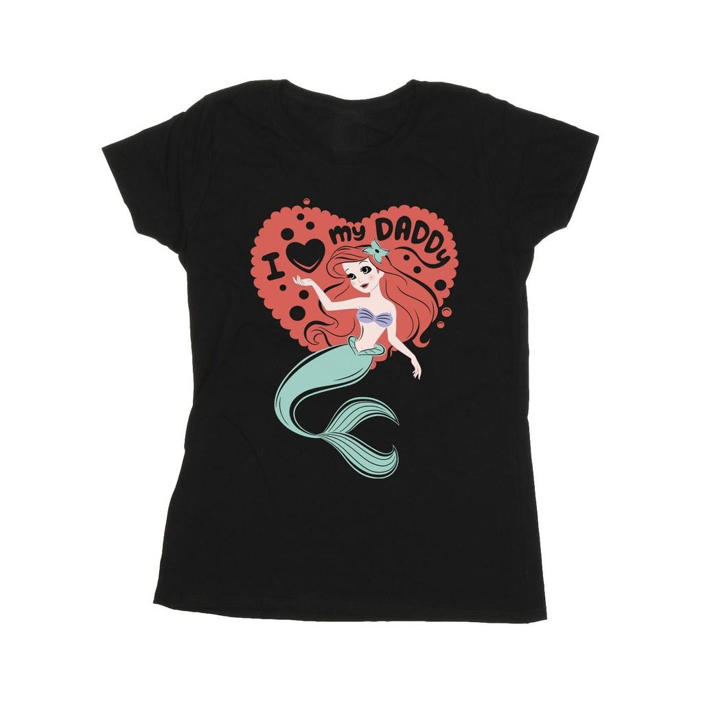 Disney Womens/Ladies The Little Mermaid Love Daddy Cotton T-Shirt