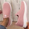 Women's Knitted Loafers - Round Toe Comfortable Slip-On Shoes, Soft & Cushioned Sole Casual Sneakers for Women