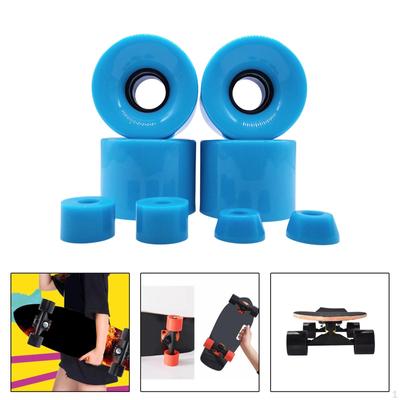4 ks skateboard Wheels Cruiser náhradní Smooth 60mm X 45mm 78A PU longboard