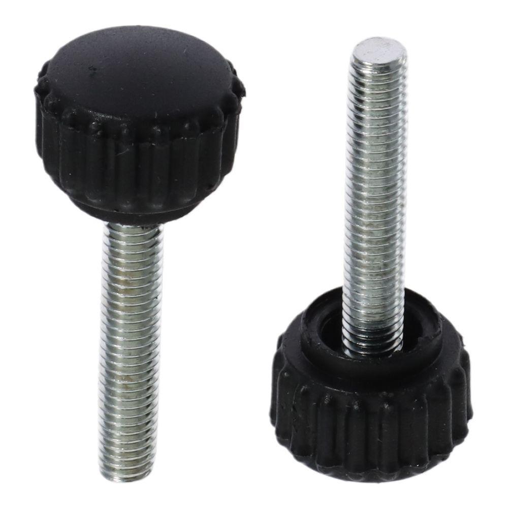 8Pcs Hand bolts Male Knurled Thumb Screws Black Plastic Clamping Knobs M5 Thread Length Screw Furniture