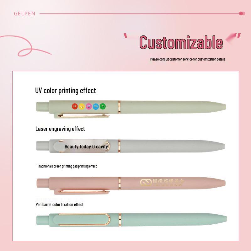 Morandi Logo 0.5mm Metal Gel Pen with Bullet Tip