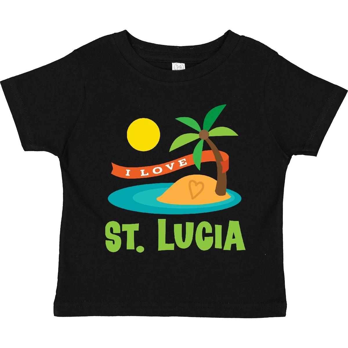

Inktastic I Love St Lucia Toddler T-Shirt Countries Vacation Travel Tropical Kid 120
