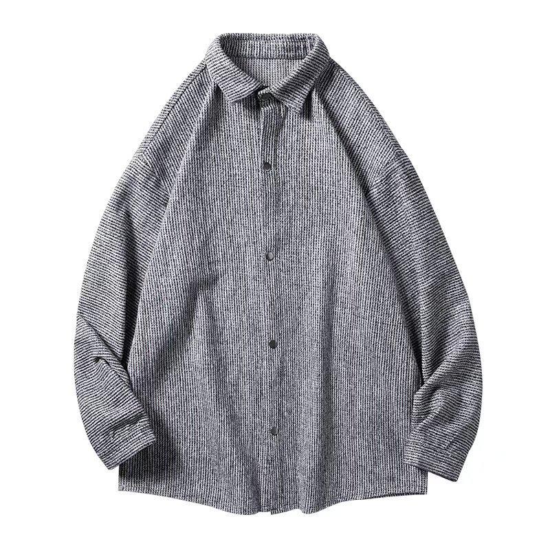 Men's Warm Loose Jacket - Spring and Autumn Collection: Casual, Comfortable Outerwear