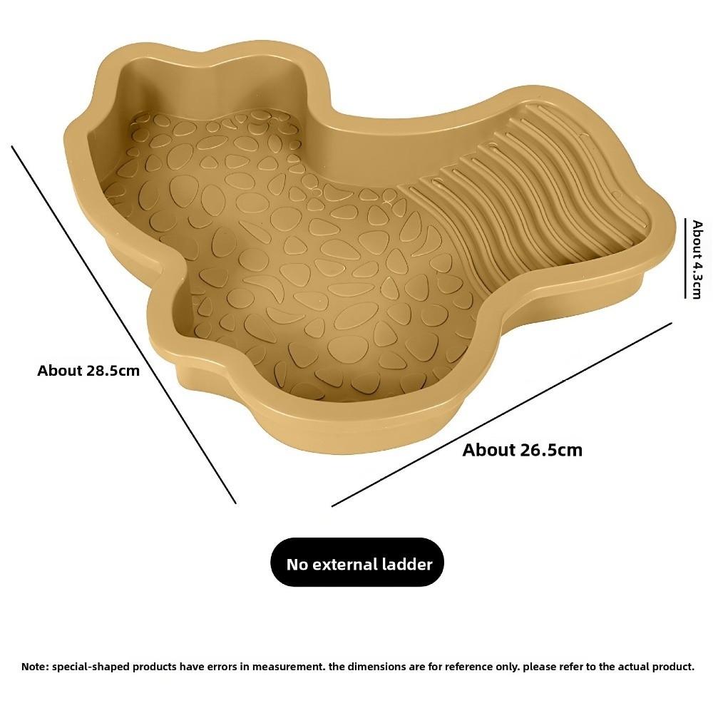 Plastová vana pro koupání želv s žebříkem Dekorace do akvária Nový bazén s vodou pro želvy Potřeby pro želvy