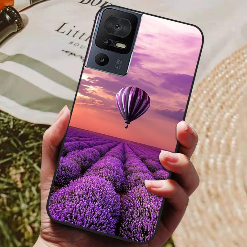 For TCL 40 SE Case 2023 Soft Black Silicone TPU Phone Back Cover for TCL 40SE Protective Capa Funda Bumper for TCL40SE Shells