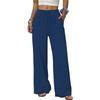 IHUASU Women's Fashion Casual Solid Color Print Pants & Capris