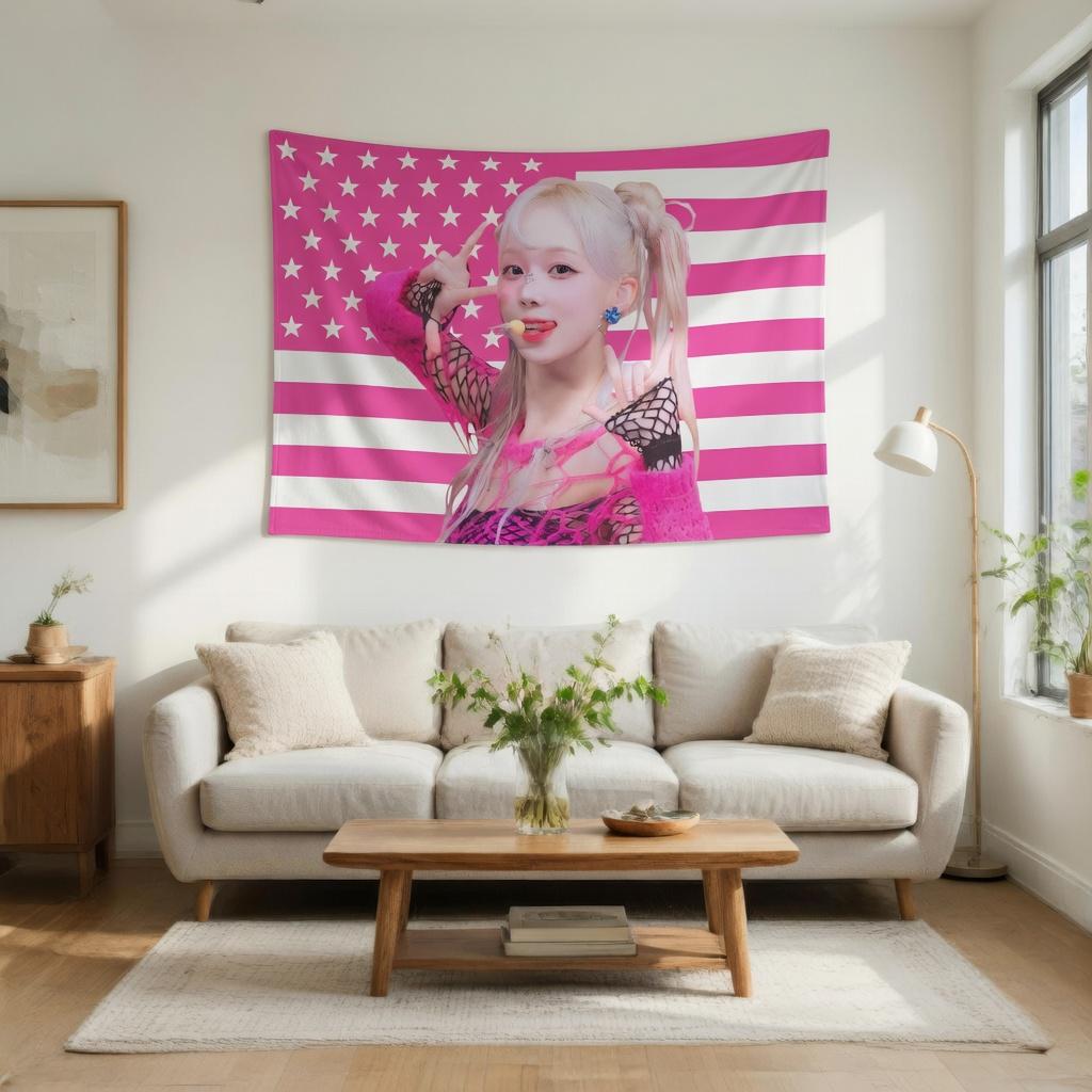 AESPA Winter Tapestry kpop Idol Wall Hanging Aesthetic Decor for Bedroom Living Room Office Dorm 74x94cm(29x37in)