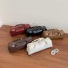 Single Shape Sausage Shoulder Crossbody Bag Solid Color Handbag Fashion Women