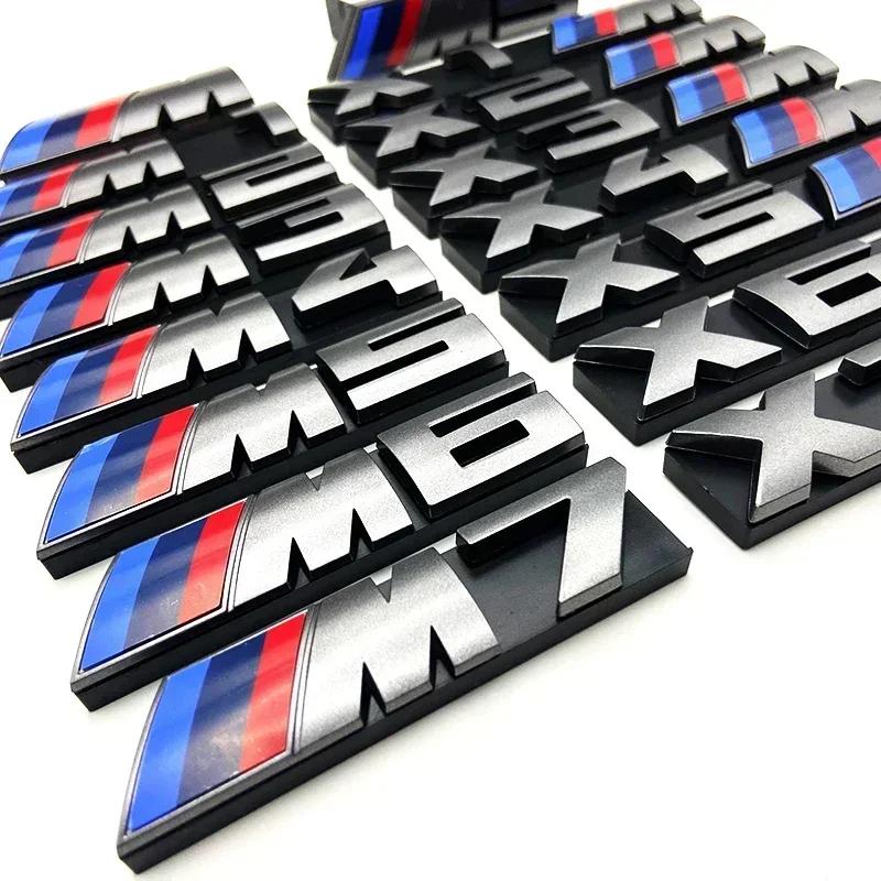 3D Car Front Grille Badge Emblem for BMW X1 X2 X3 X4 X5 X6 F48 G01 E84 E83 F39 F10 F30 G11 G07 G86 G80 E60 E46 Accessories Decor