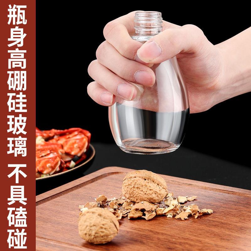 304 Stainless Steel Press-Type Oil Spray Bottle for Kitchen Cooking and BBQ
