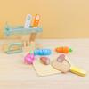 Kids Play Wooden Kitchen Set With Interactive Cutting Toys For Development Brain