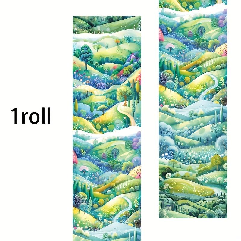 

Mr. Paper 1Roll Cartoon Character Pattern Tape Landscape Creation Large Size Tape Wishing For Sun Moon Back To School Gifts