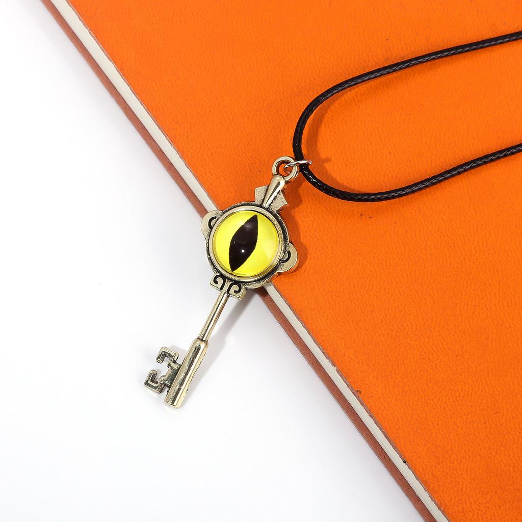 The Owl House Vintage Eye Key Design Alloy Pendant Necklace For Fans And Collectors