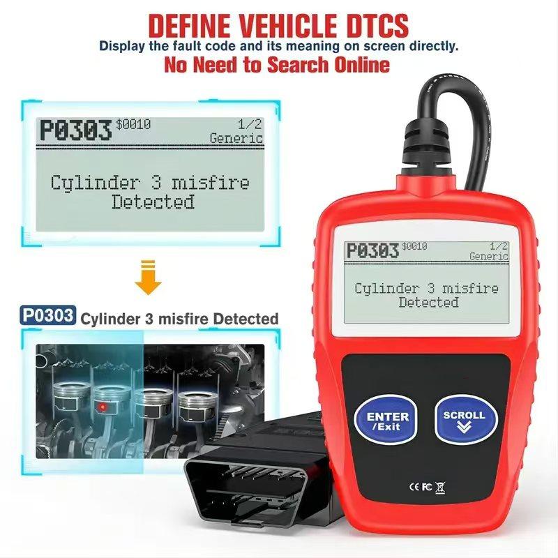 Car Fault Diagnosis Instrument OBD2 Clear Fault Codes Diagnostic Scanning Tools MS309 CAN BUS Engine Trouble Code Reader