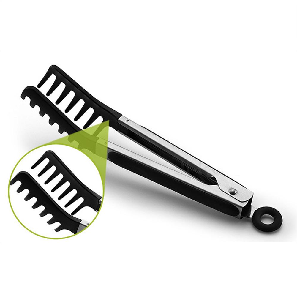 Stainless Steel Pasta Barbecue Clamp Snack Spaghetti Clip Noodle Tong Kitchen Tool Cooking Utensils
