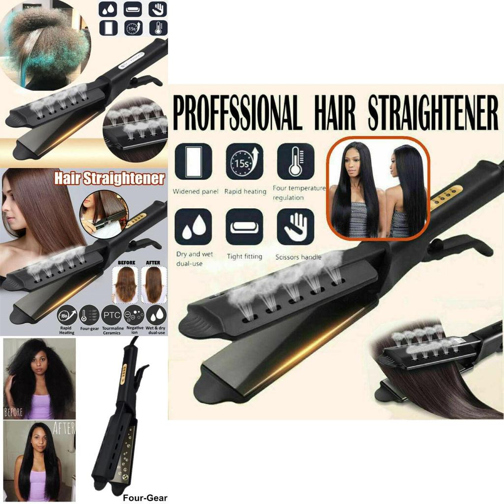 Professional Uk Tourmaline Ionic Flat Iron For Silky Straight Hair