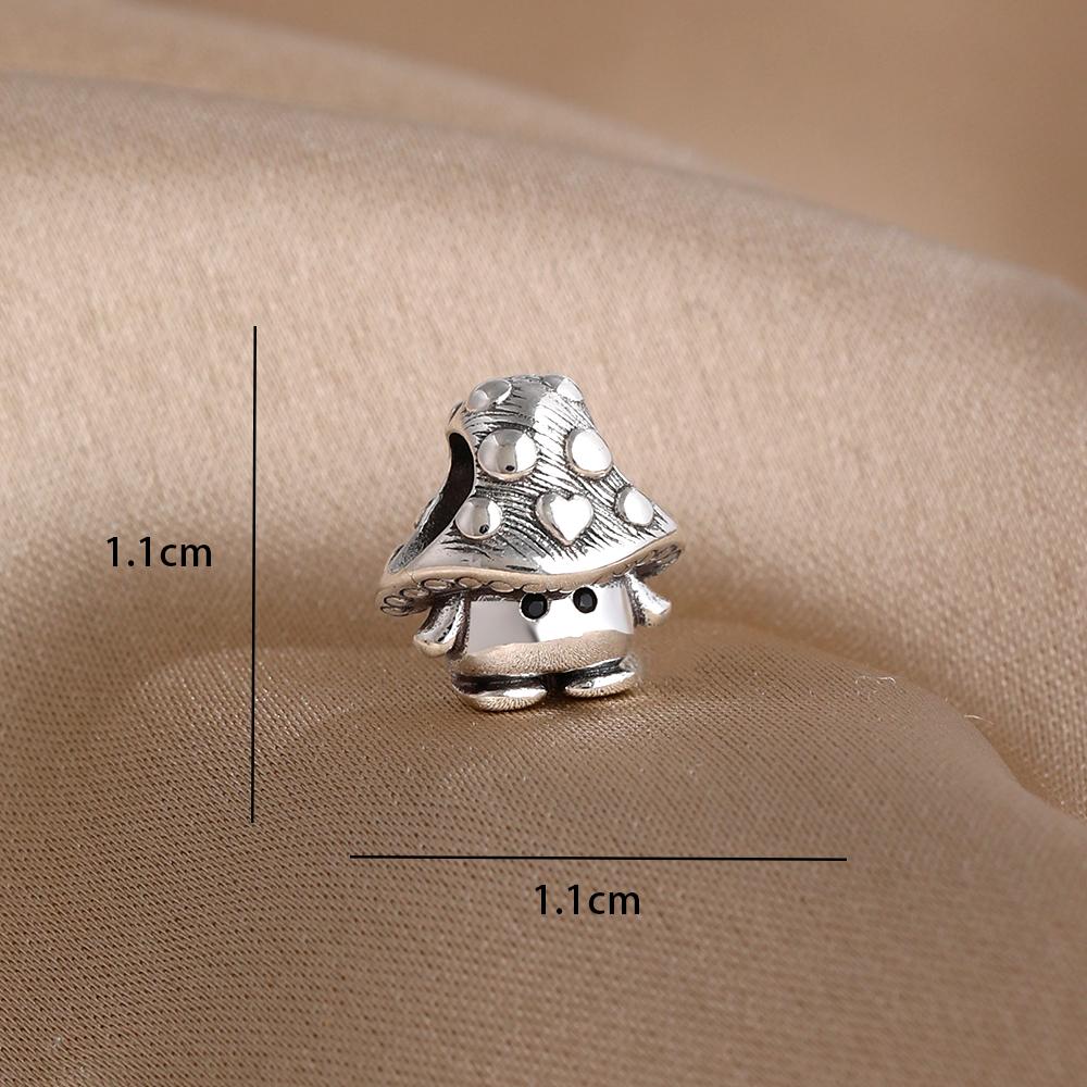 New 925 Silver Puppy Panda Bee Hedgehog Pendant, Suitable for European Bracelet DIY Exquisite Jewelry