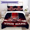 Custom Name Arsenal Fan Artwork Pattern Bedding,Quilt Set Quilt Cover Pillowcase Home Birthday Gift(1 * Duvet Cover + 2 * Pillowcase, Without Core)_lx