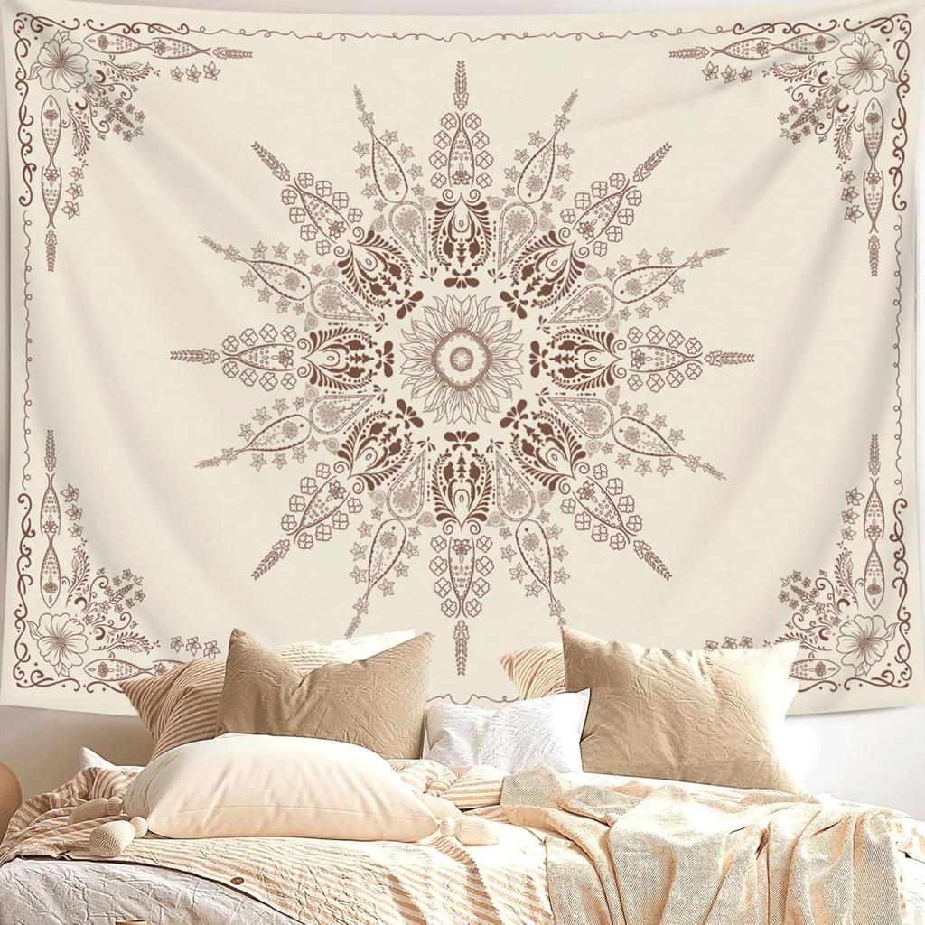 VIKAMA Sun Moon And Stars Tree Of Life Tapestry Ambient GalaxyStyle Wall Decoration Living Room And Bedroom Decorative Hanging