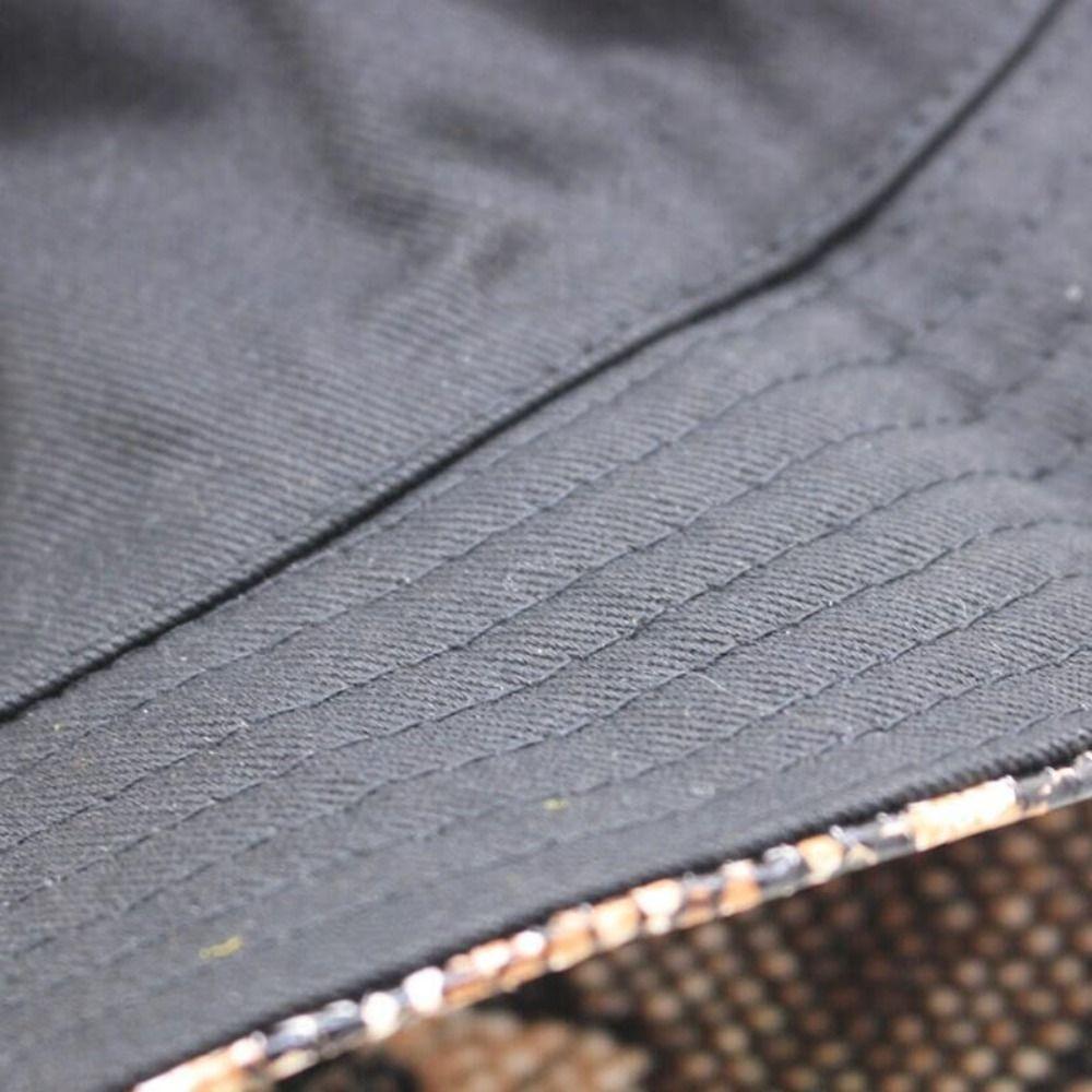 Cappello a secchiello casual con stampa su entrambi i lati, design per esterni, stile da viaggio, cappello da pescatore, cappello con stampa a serpente per tempo libero all'aperto