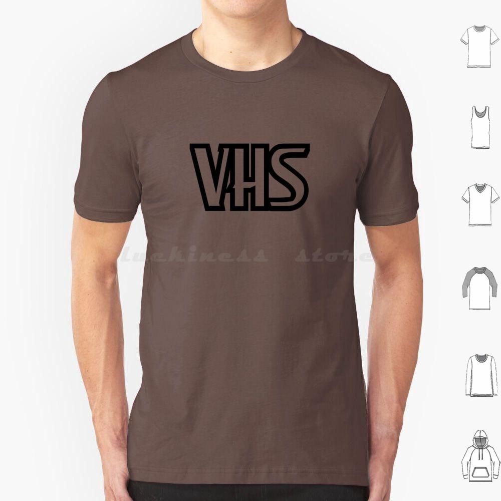 Vhs Video Tape Logo T Shirt 6xl Cotton Cool Tee Vhs Tv Movie Tape Cassette Rental Store Blockbuster 80s 90s Vintage Retro S