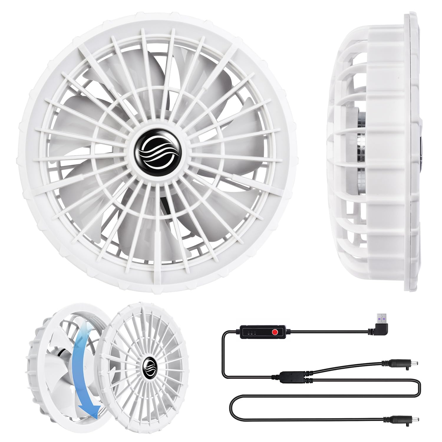 

Fujinfuku Workwear Workwear Workwear USB Cable 3 Speed High Heatstroke Compatible with All Workwear Fan, Fan, Fan, Included, Settings, Airflow,