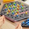 Chain Triangle Chess Board Game Rubber Band Triangle Chain Game Gift for Kids and Teenagers Aged 3 To 18