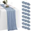 6er-Pack Mulltischläufer Rustikaler durchsichtiger Gaze-Tischläufer Käsetuch für Hochzeit Geburtstagsfeier Babyparty Tischdekoration