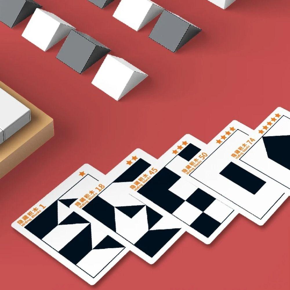 Montessori Building Blocks Wooden 3D Jigsaw Puzzle Logic Games Geometric Shape Puzzles Kids Toy