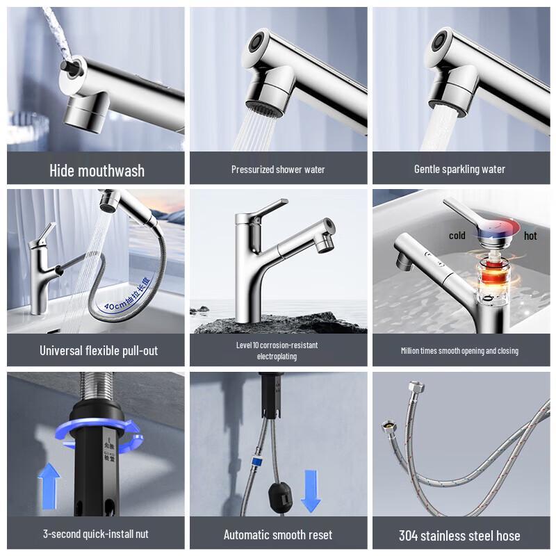JOMOO Pull-Out Basin Faucet
