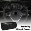 Carbon Fiber Car Steering Wheel Cover SeW DIY Hand Stitch PU Leather Protector Braiding Cover For Steering Wheel D9R4