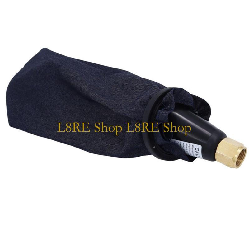 L8RE Efficient Dry Ice Maker Attachment with Collection Bag Household Dry Ice Maker with Plastic Cone CO2 Cylinder Adapter