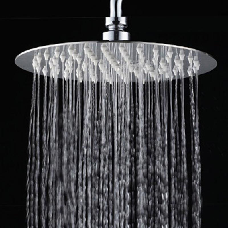 10/8/6 Inch Stainless Steel High Quality Ultra-Thin Waterfall Shower Heads Rainfall Shower Head Rain Square Round