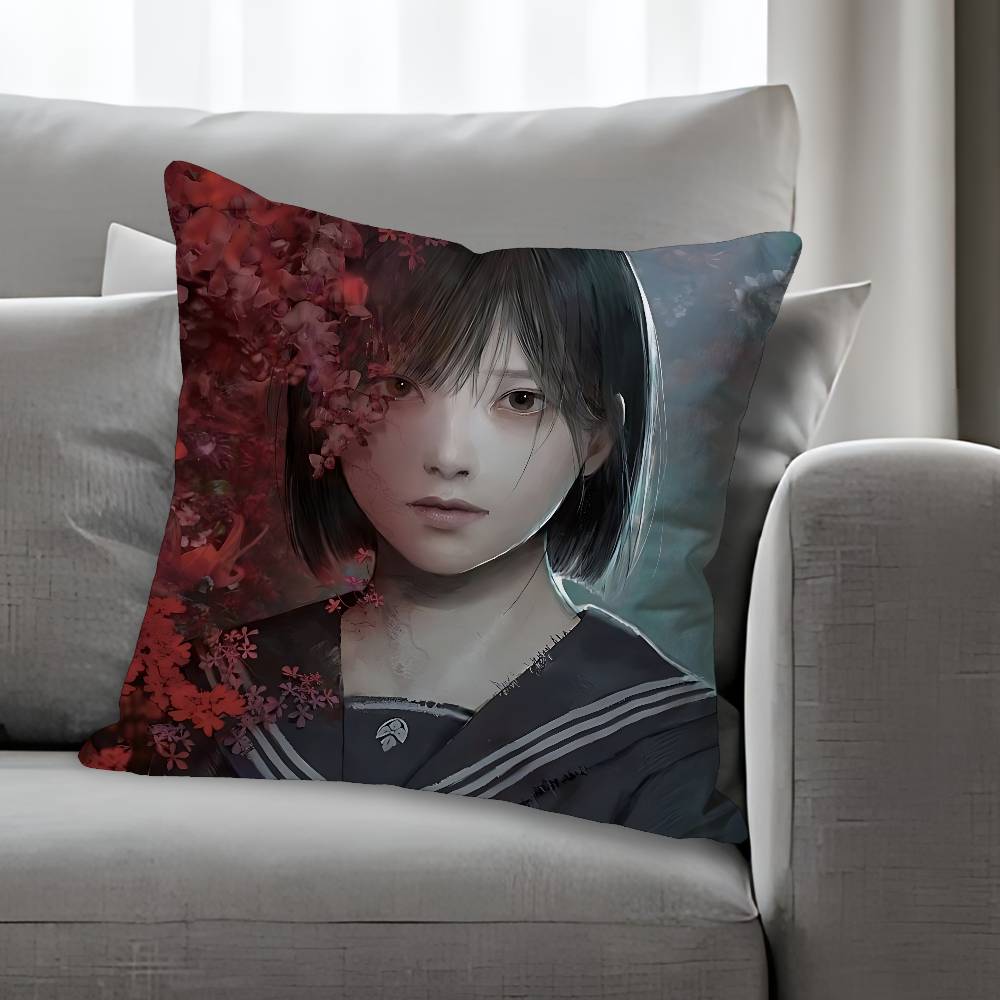Horror SSilent HHill Pillow Cases for Bedroom Living Room Sofa Home Decor Polyester Cushion Cover with Zipper