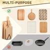 Heavy-Duty Black Metal Triangle Cutting Board Holder & Pot Lid Stand - Space-Saving Countertop Storage Shelf Suitable for Cabinet, Desk