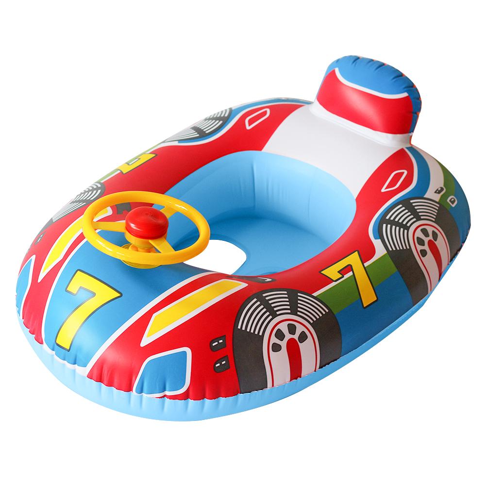 Baby Swimming Seat Ring Inflatable Toys Floating Sun Shade Toddler Swim Circle Fun Pool Bathtub Summer Beach Party Water Toys
