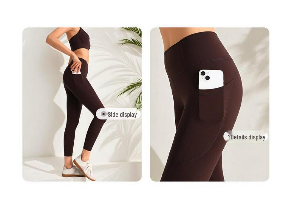 Women's Butt Lifting Yoga Pants with Side Pockets - Outdoor Fitness Leggings