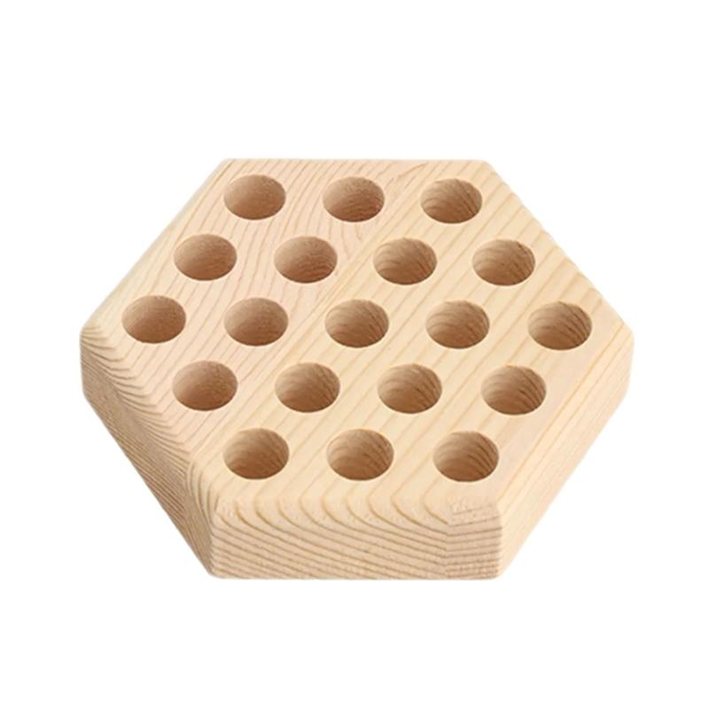 Solid Wood Pliers Storage Rack For Workshop Tool 8/12/19Holes Sturdy Construction NonSlip Base Durability Wood Build