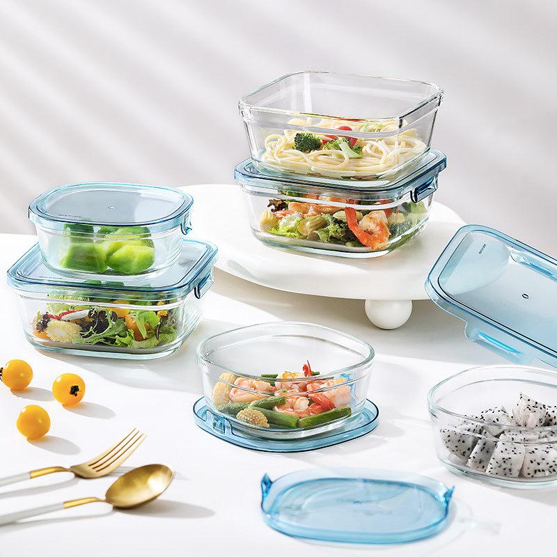 Microwaveable Glass Lunch Bento Box - Salad & Fresh Storage Container