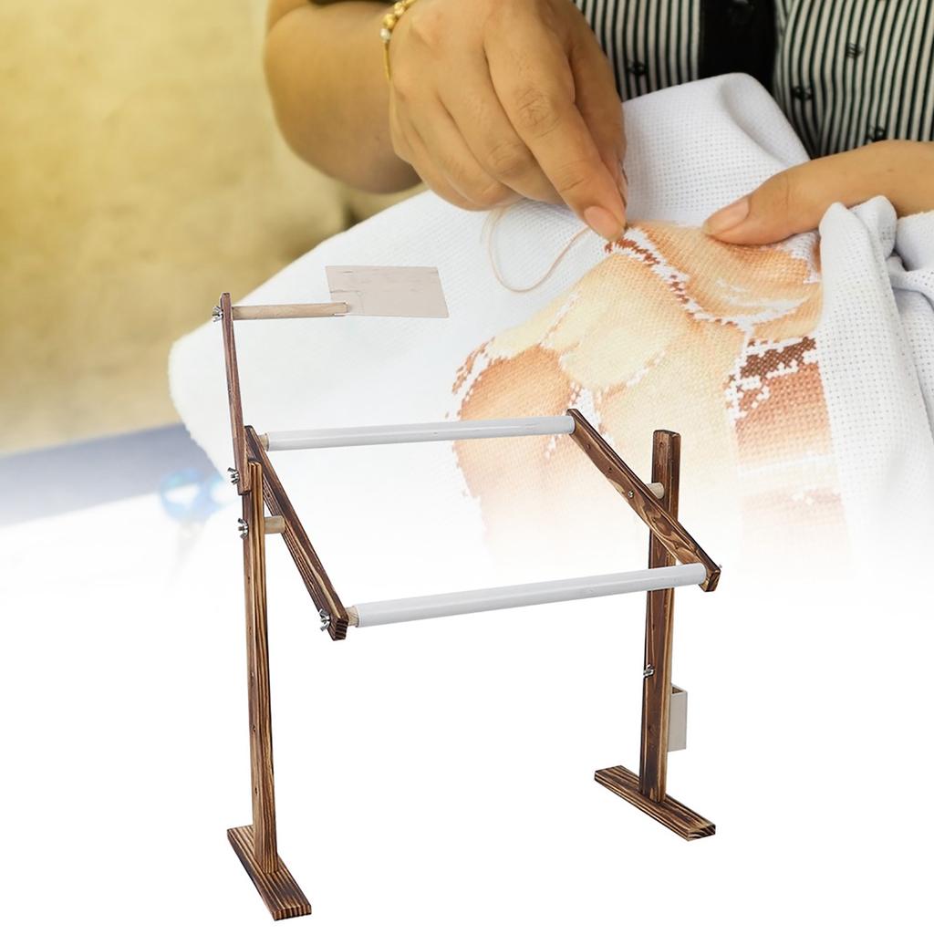 Embroidery Stand 360 Degree Rotation   Height   Embroidery Frame with Stand Embroidery Stand Wooden Frame for   Stitch Embroidery 40