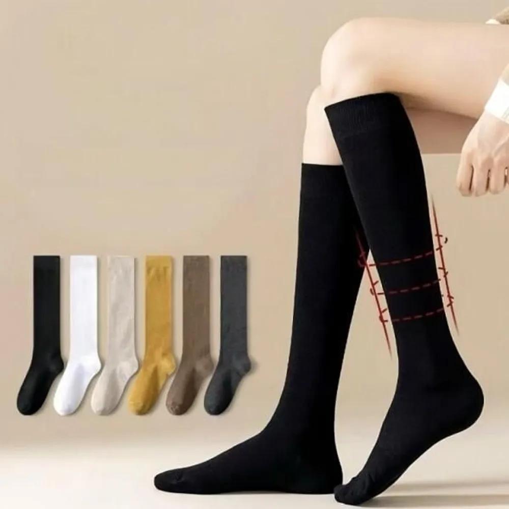 Irum Women s High Socks Plain Knee Socks Warm Socks gray