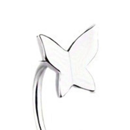 1 Pair Women Earrings, Butterfly Design Circle Shape Earrings, Open-Type Easy Wear for Daily Commuting Dating